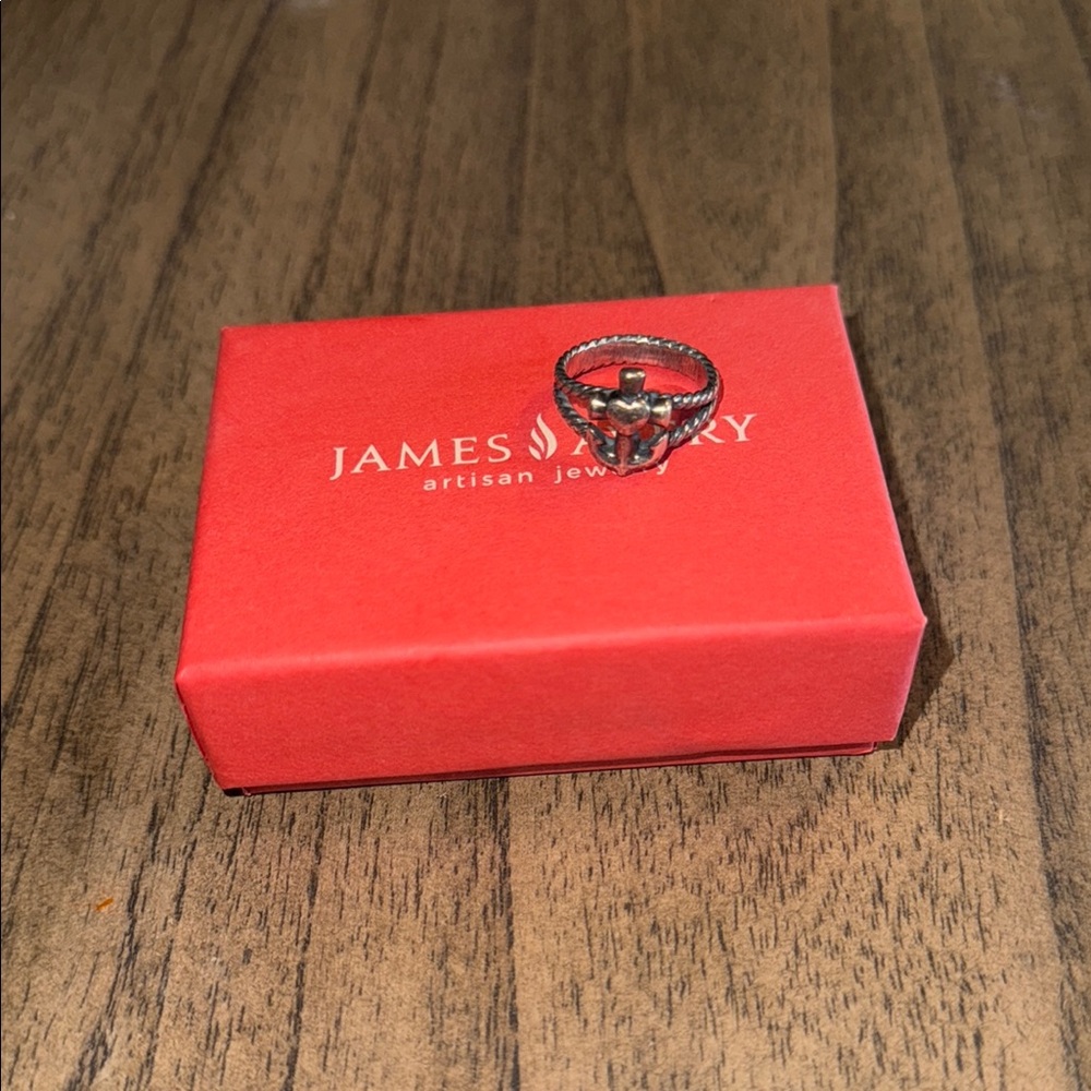 James Avery retired faith hope and love anchor ring